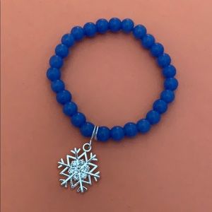 blue snowflake bracelet